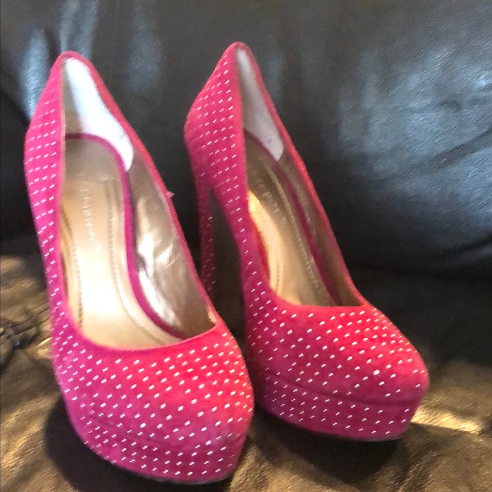 Studded chunky heels